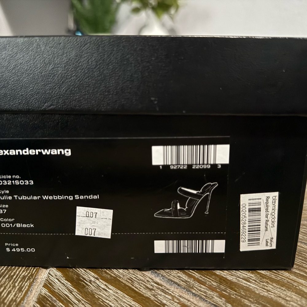 Alexander Wang Black Strappy Sandals